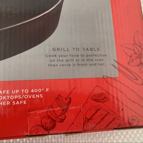 Parini Casserole Pan Ceramic Grill Cookware NIB B#29 - Picture 6 of 13